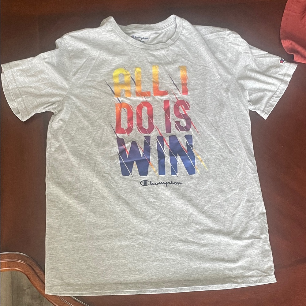 Champion Kids White Graphic Tee
